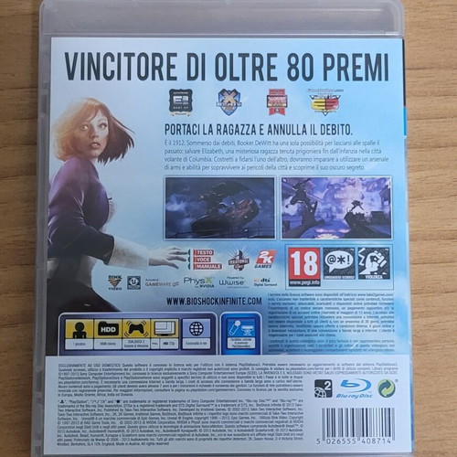 Bioshock Infinite PS3 game Europe version