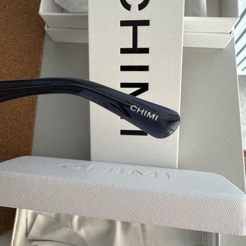 Chimi sunglasses new with blue transparent frame