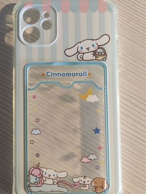 Iphone 11 case used with Cinnamoroll design