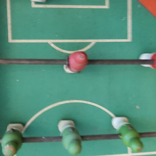 Foosball table used in moderate condition