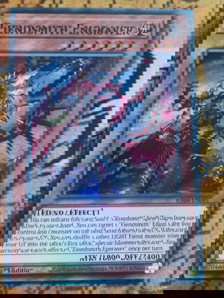 2) Fiendsmith Engraver (Super Rare, Yugioh)