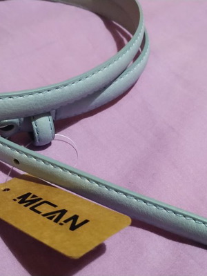 Thin belt new 90 cm light blue color