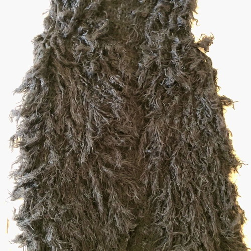 Black fluffy vest like new