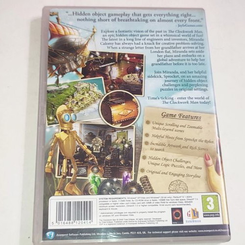 The Clockwork Man PC game used, Puzzle