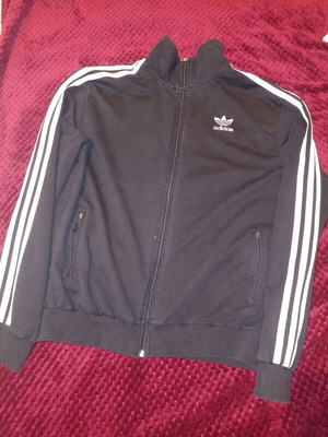 Adidas jacket used, size XXL, with stain and zipper damage