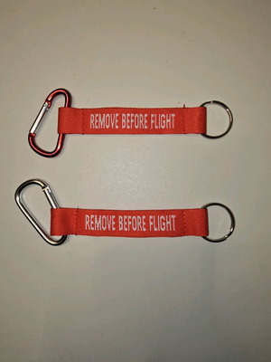 Remove Before Flight keychain new