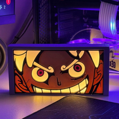 One Piece Luffy Gear 5 Anime Lightbox 3D LED decorative lamp