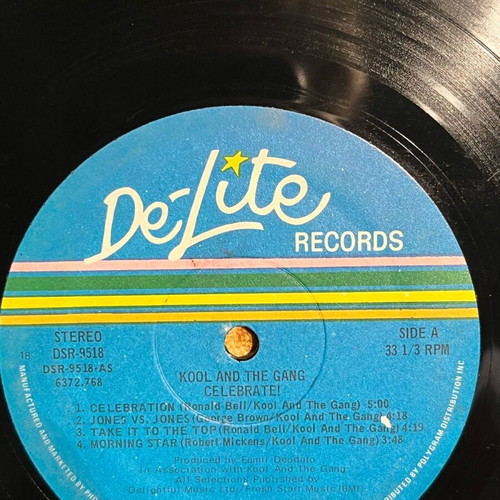Kool and the Gang LP Celebrate 1980 used without cover