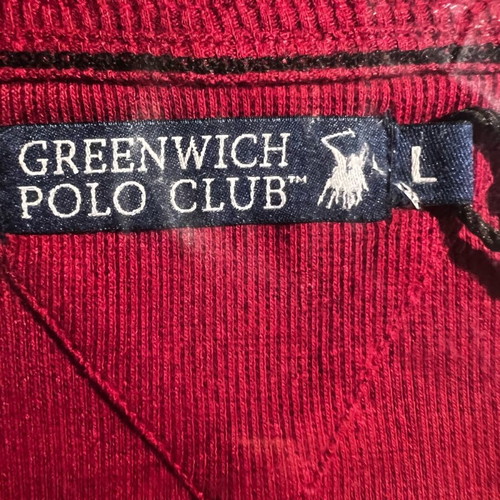 Polo Club women's blouse red cherry new, long sleeve cotton size L
