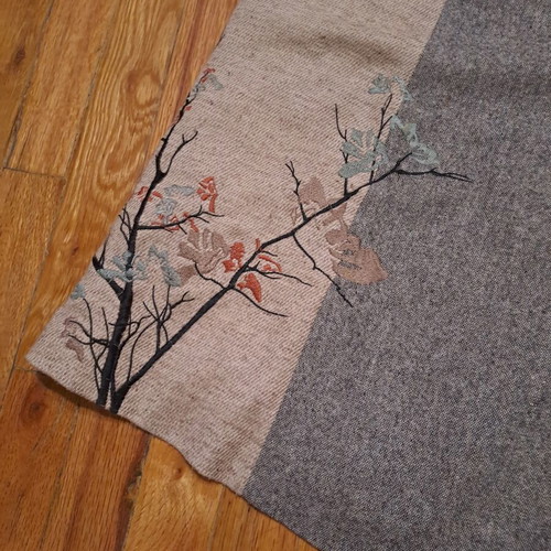Asymmetrical skirt St.Martins like new, side buttons, embroidery