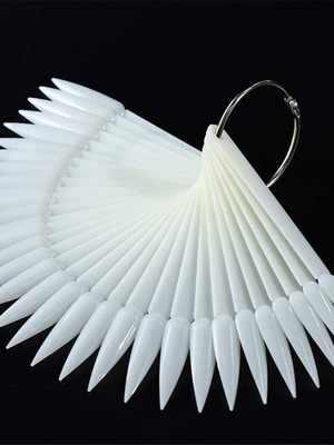 Stiletto nail display new, 50 pieces with ring