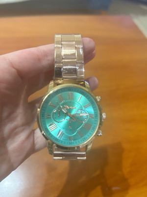 Γυναικείο ρολόι rosegold με βεραμάν καντράν καινούργιο