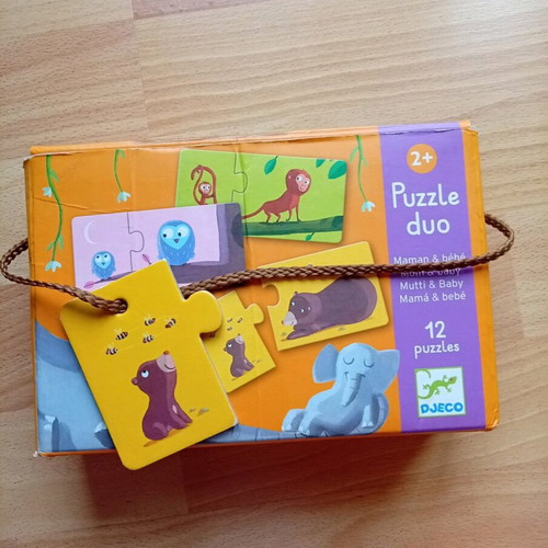 Djeco children's puzzle used, 12 pieces, age 2+