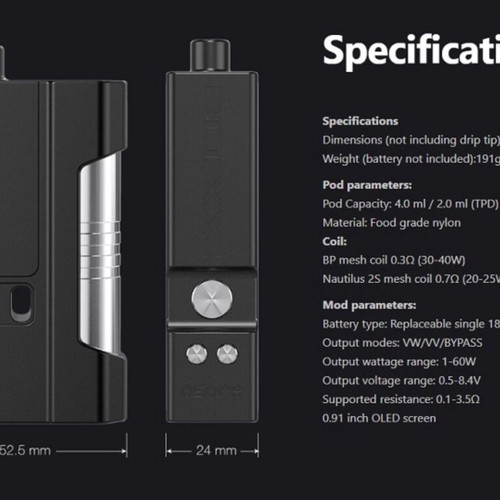Boxx Kit Full Version by Aspire used with Obix RBA tank
