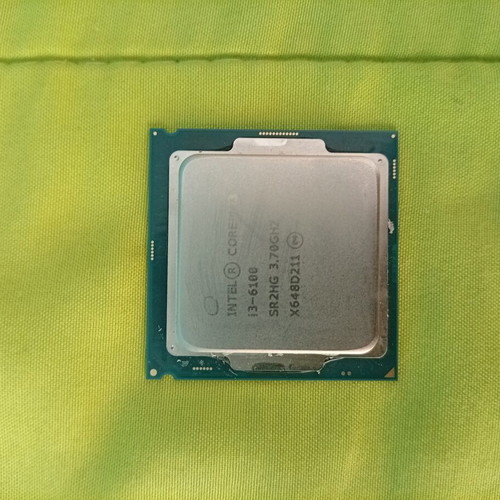 Intel Core i3-6100 processor used, 3.70GHz, LGA 1151