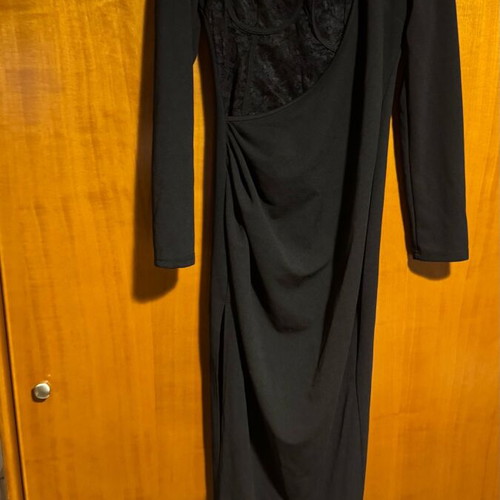 Shein dress new, black, size Small with corset and slit