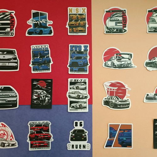 Japanese JDM Art Style Stickers set of 20 new