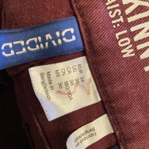 Men's Skinny Pants H&M like new, burgundy, size M
