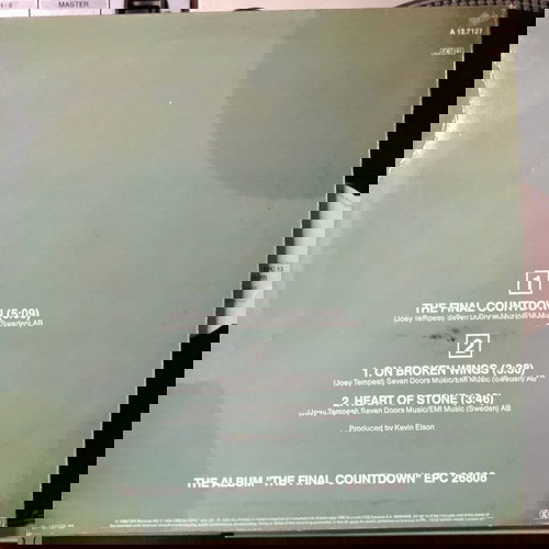 1986 Europe – The Final Countdown , Vinyl, 12", 45 RPM, Maxi-Single, Stereo