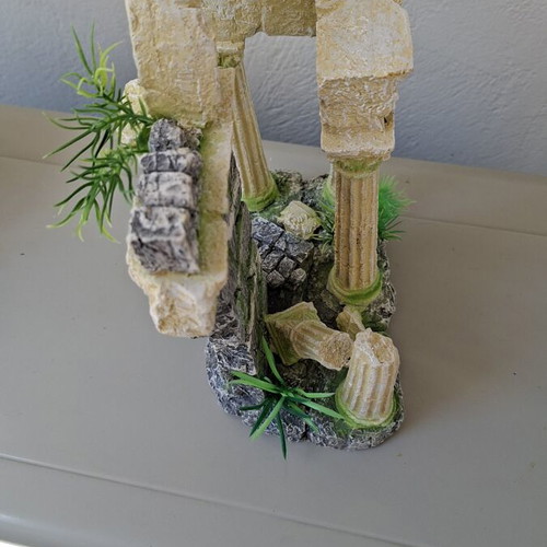 Aquarium decoration Ancient ruins used, safe for freshwater