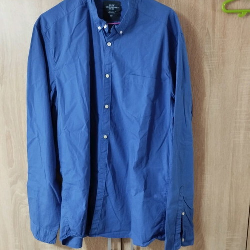 h&m blue dress shirt Relaxed Dress Shirt