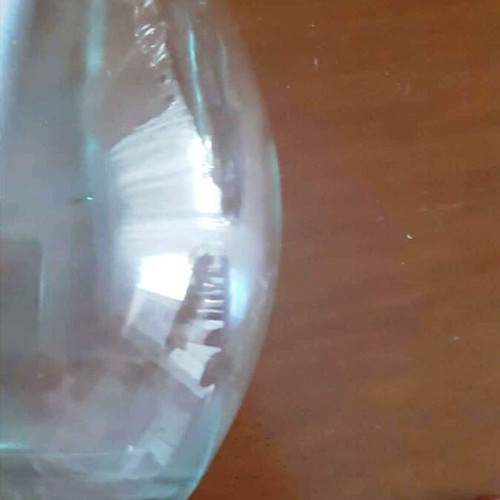 Vintage glass decanter with glass stopper like new