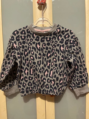 Cotton Planet children's t-shirt like new, gray and pink, size 116 cm