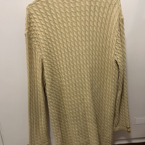 Alain Manoukian yellow knitted cardigan used, size XL