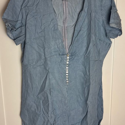 Zara denim playsuit used, light blue, size XL