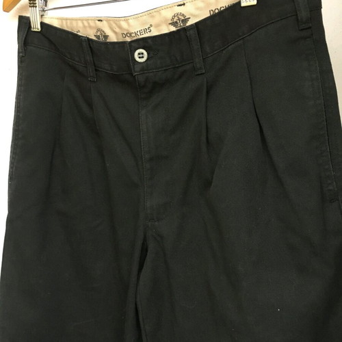 Dockers casual cotton black pants like new, size M
