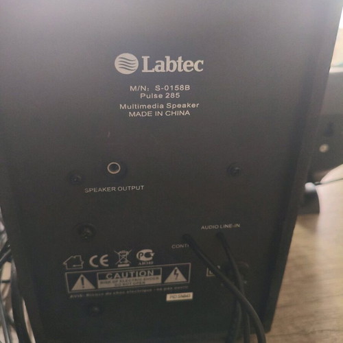 Labtec speakers with amplifier used in good condition