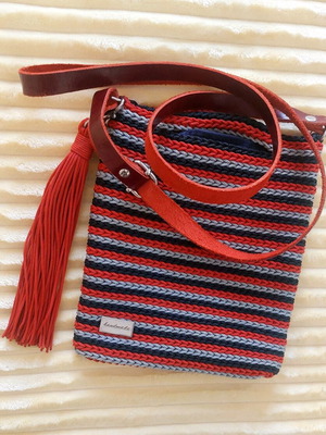 Handmade small multicolor crossbody bag like new