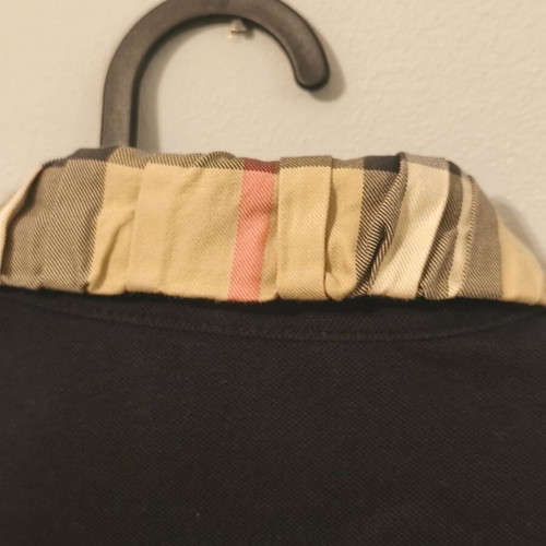 Burberry Polo Shirt used with Nova Check Collar black XL