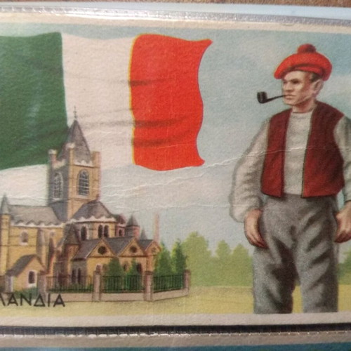 Electroball lithographed card used No61 Ireland from collection