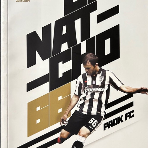 PAOK vs Olympiacos Match Programme 16/04/2014 new, official