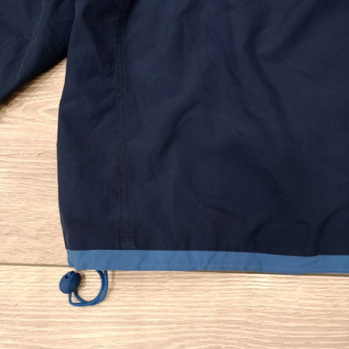 Adidas vintage jacket navy blue with white stripes, used