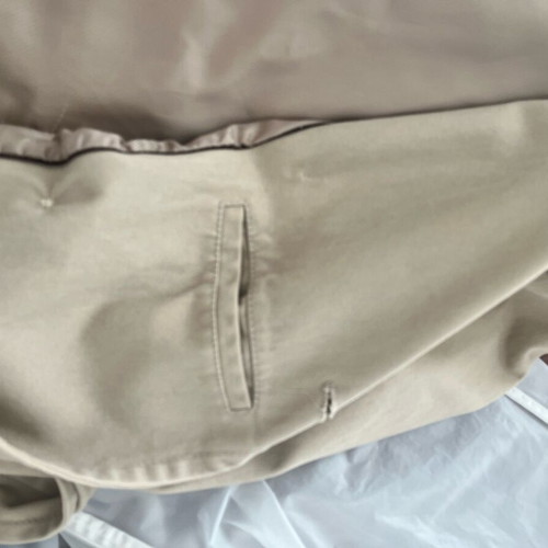 Zara trench coat large used, 100% cotton beige