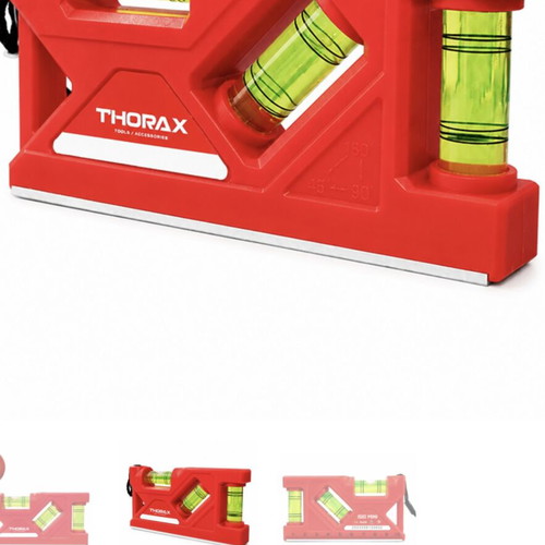Thorax Isio Mini magnetic spirit level 3 vials, new