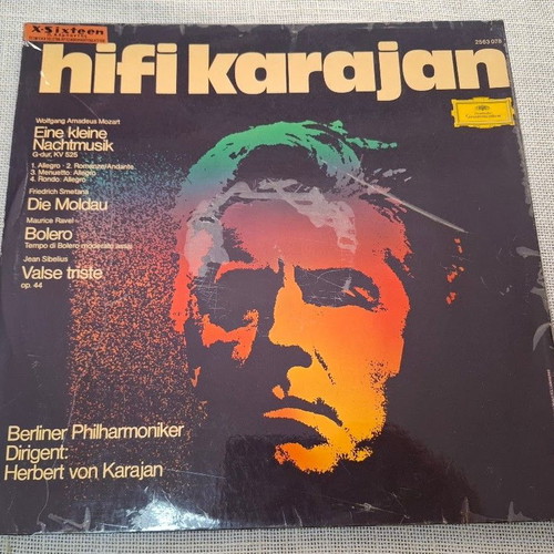 Wolfgang Amadeus Mozart / Bedřich Smetana / Maurice Ravel / Jean Sibelius – Hifi Karajan LP, classical