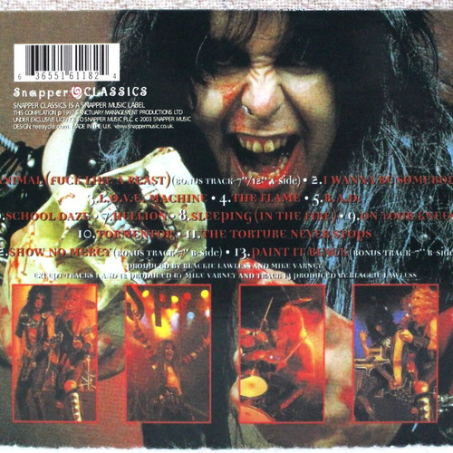 W.A.S.P. CD album reissue remastered digipak with 3 bonus tracks used