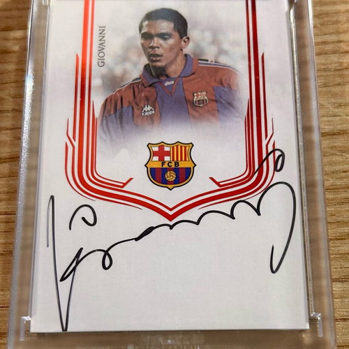 Giovanni Silva de Oliveira Barcelona Futera 2025 signed card numbered 2/2