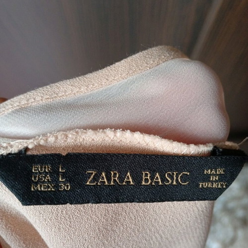 Zara women's pink one-piece jumpsuit new, size L
