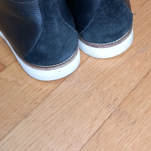 Wesc men's shoes used, leather, size 43, black