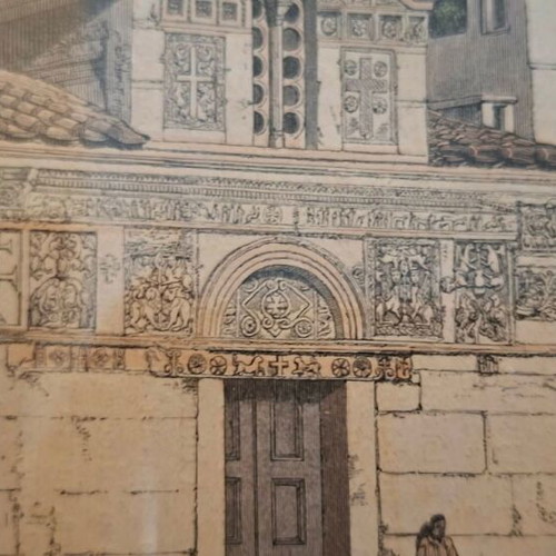 Mikri Mitropoli Engraving like new, Athens 1870