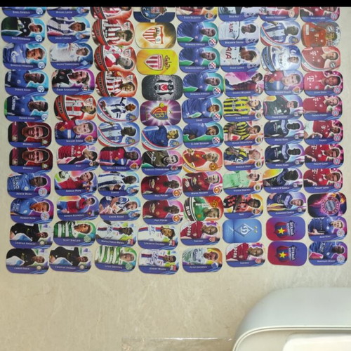 Metal football tags used, pack of 236 European teams