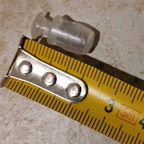 Plastic stopper for cords new, 30 transparent pieces