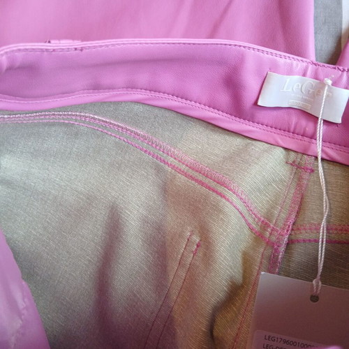 LeGer long shorts pink new faux leather