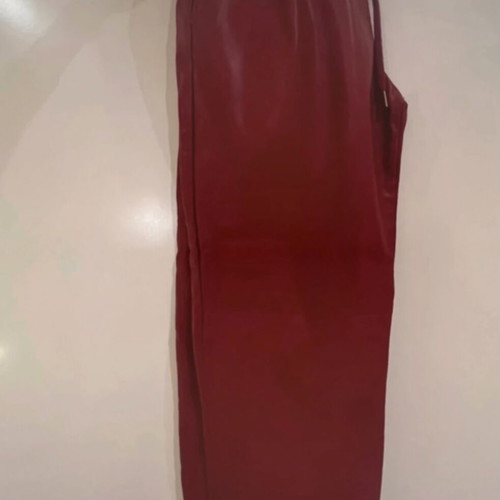 Zara leather pants like new, red, size XS 34