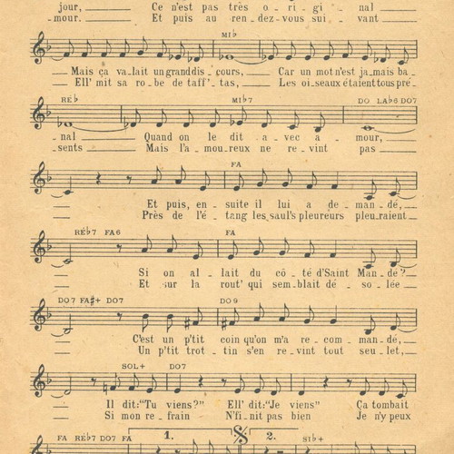 Sheet music used, set of 3 French booklets with singer photos 1920-1935