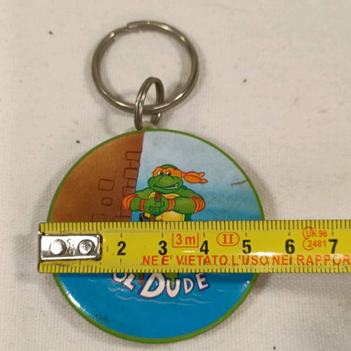 Teenage Mutant Ninja Turtles keychain used vintage 1990